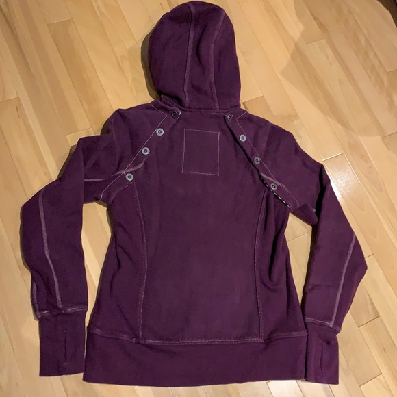 🌟HP🌟EUC Lululemon Special Edition Burgundy Hoodie detachable sleeves - size 10 - Picture 11 of 16